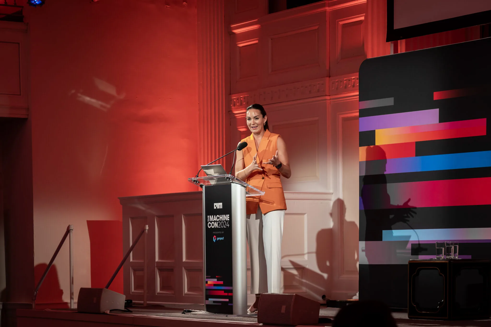 Keynote on the main stage at MachineCon New York 2024