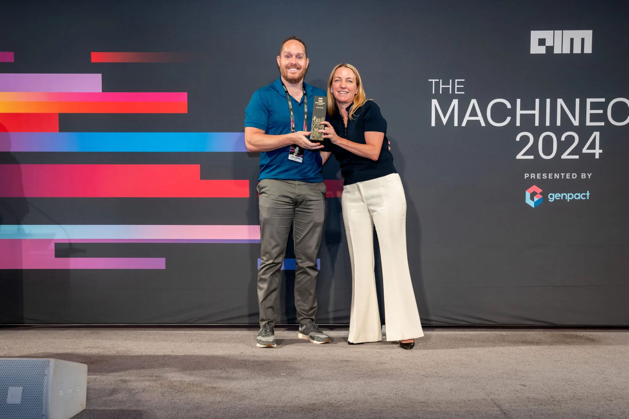 Two recipients hold award at MachineCon New York 2024