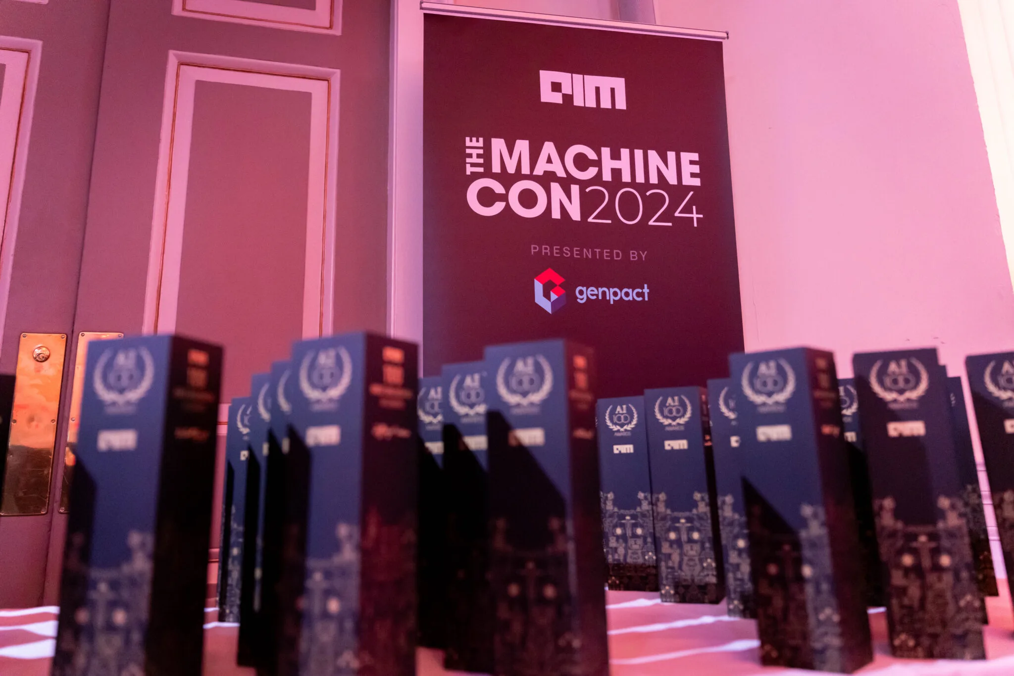 AI150 awards displayed at MachineCon New York 2024