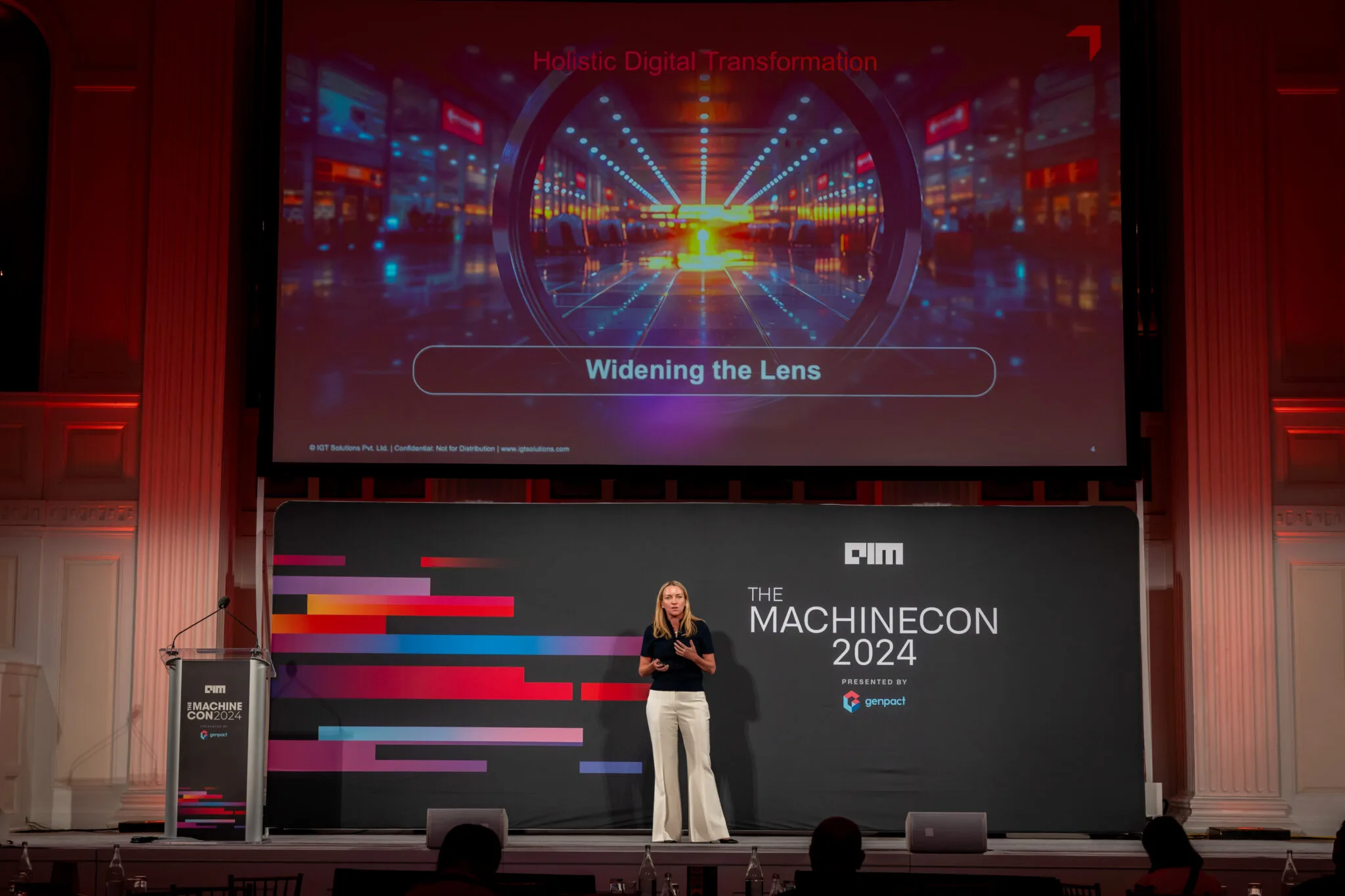 Keynote on the main stage at MachineCon New York 2024