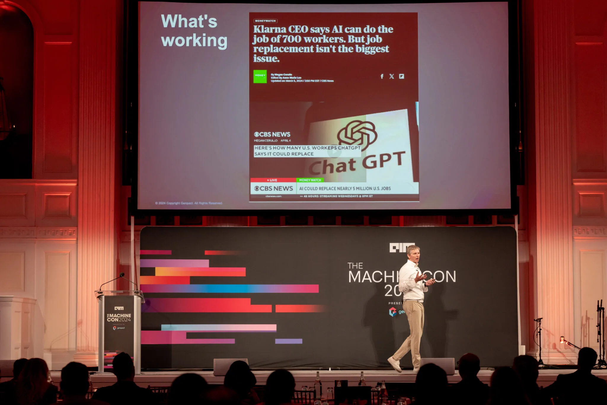 Presentation on AI capabilities at MachineCon New York 2024