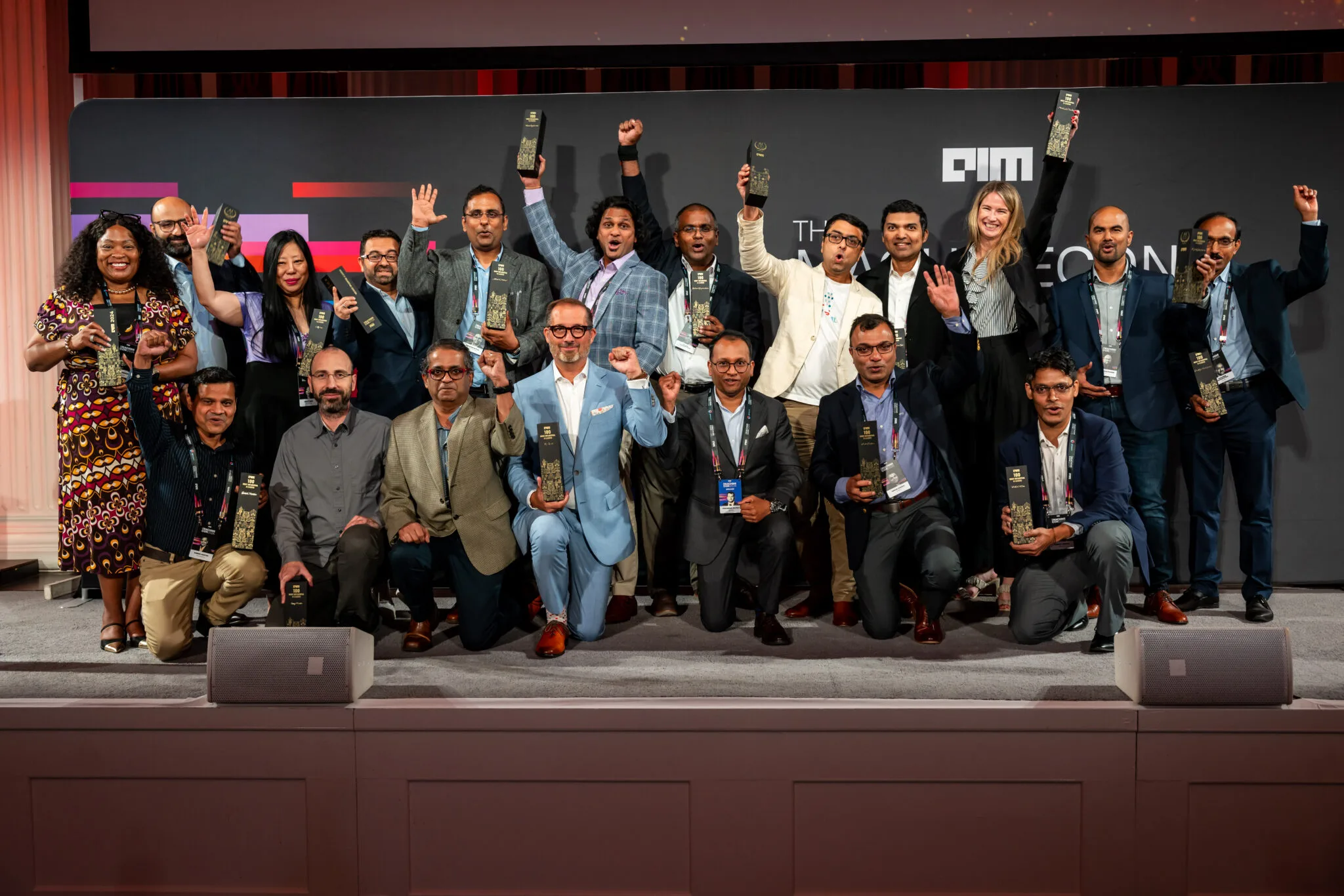 AI150 honourees with trophies at MachineCon New York 2024