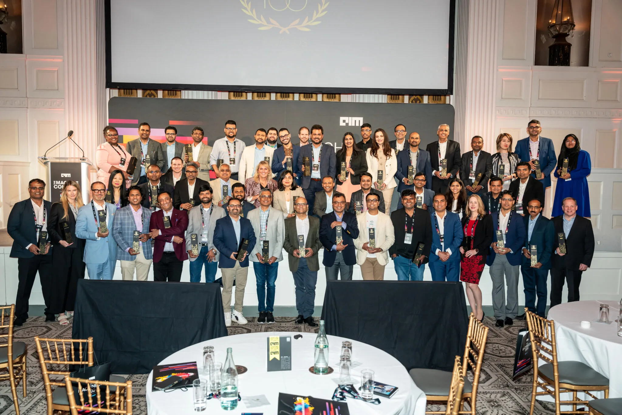 AI150 honourees on stage at MachineCon New York 2024