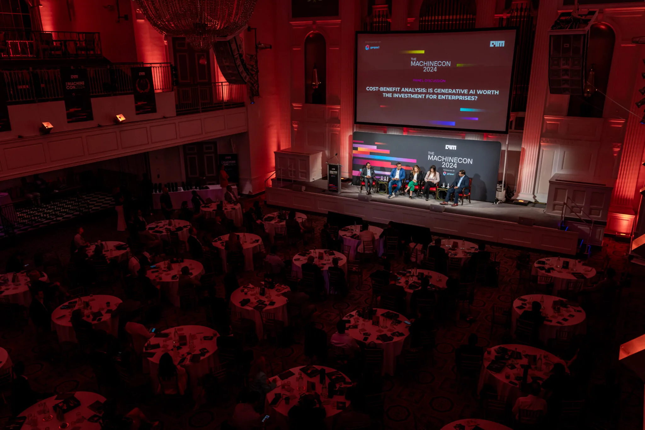 Panel discussion on main stage at MachineCon New York 2024