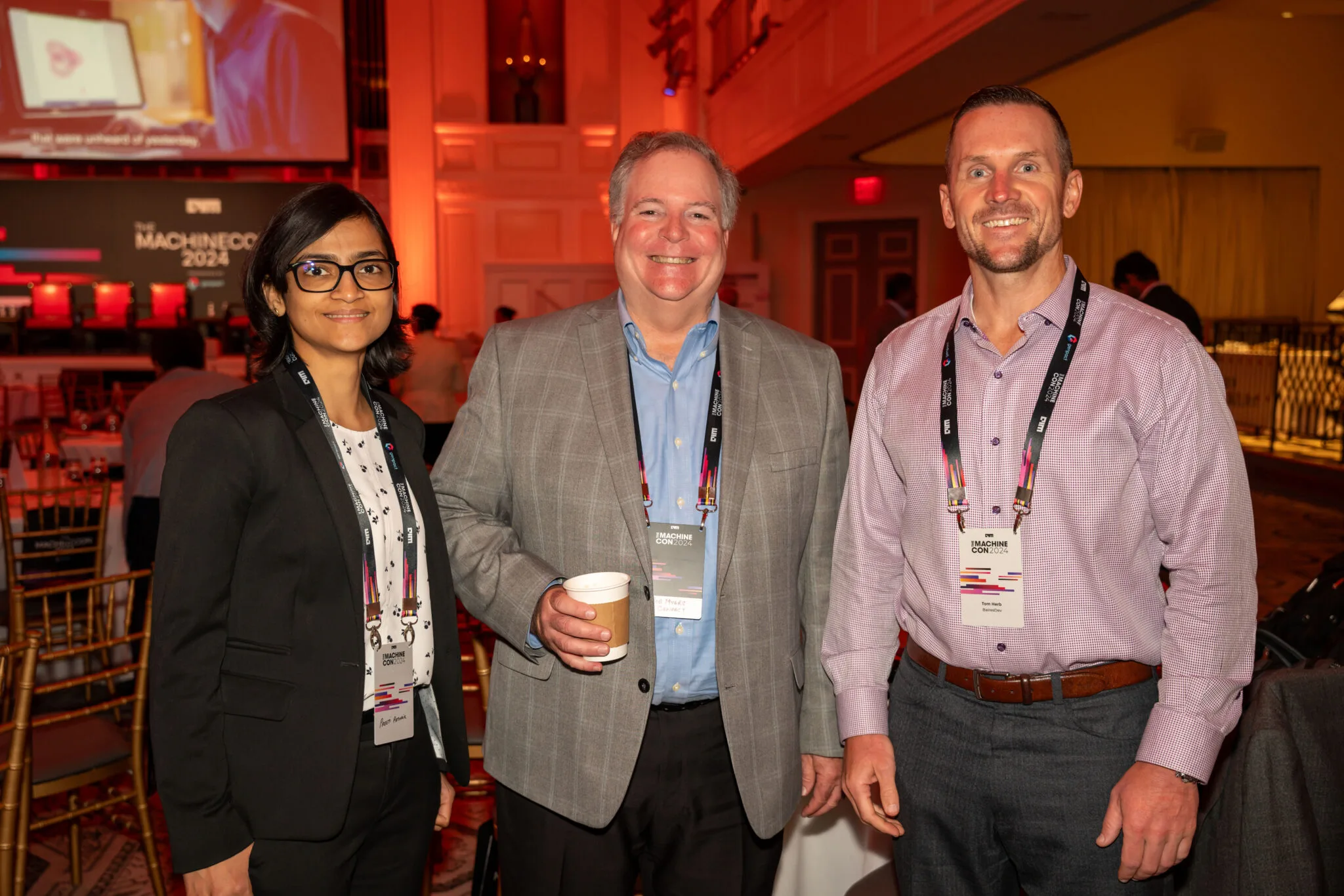 Attendees pose for photo at MachineCon New York 2024
