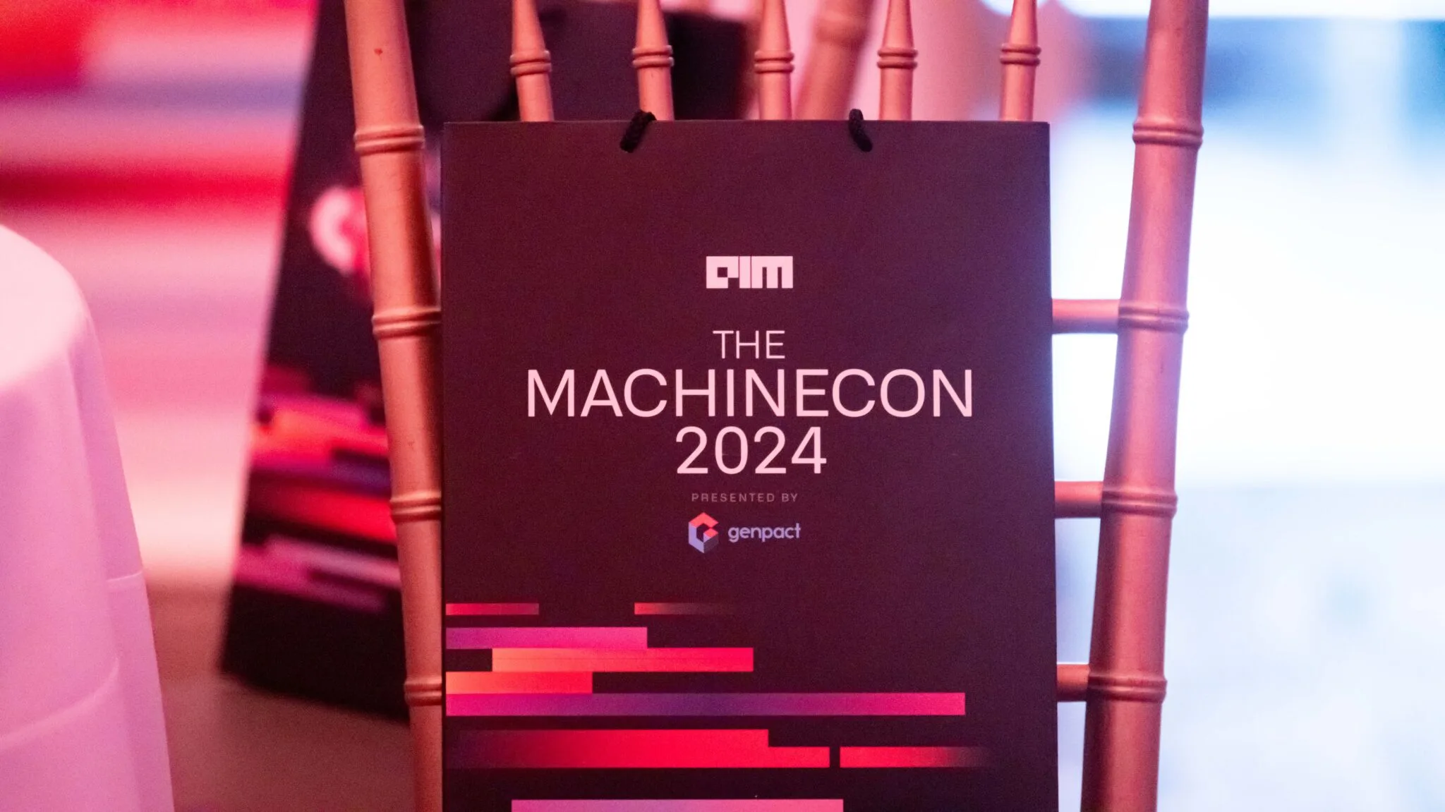 MachineCon 2024 event signage at MachineCon New York 2024