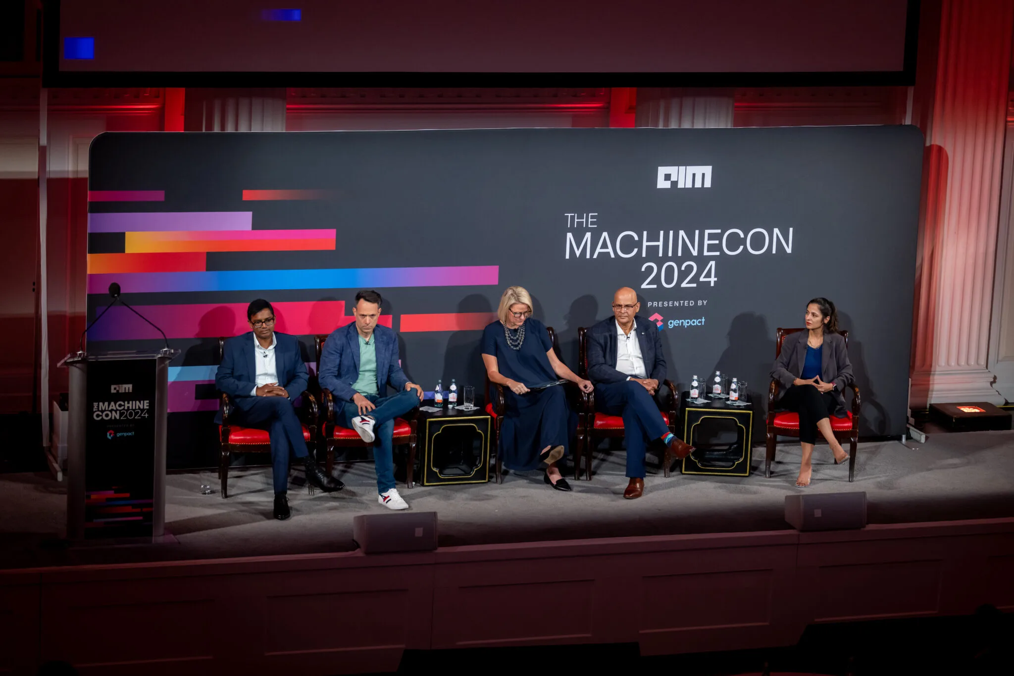Panel discussion on the main stage at MachineCon New York 2024