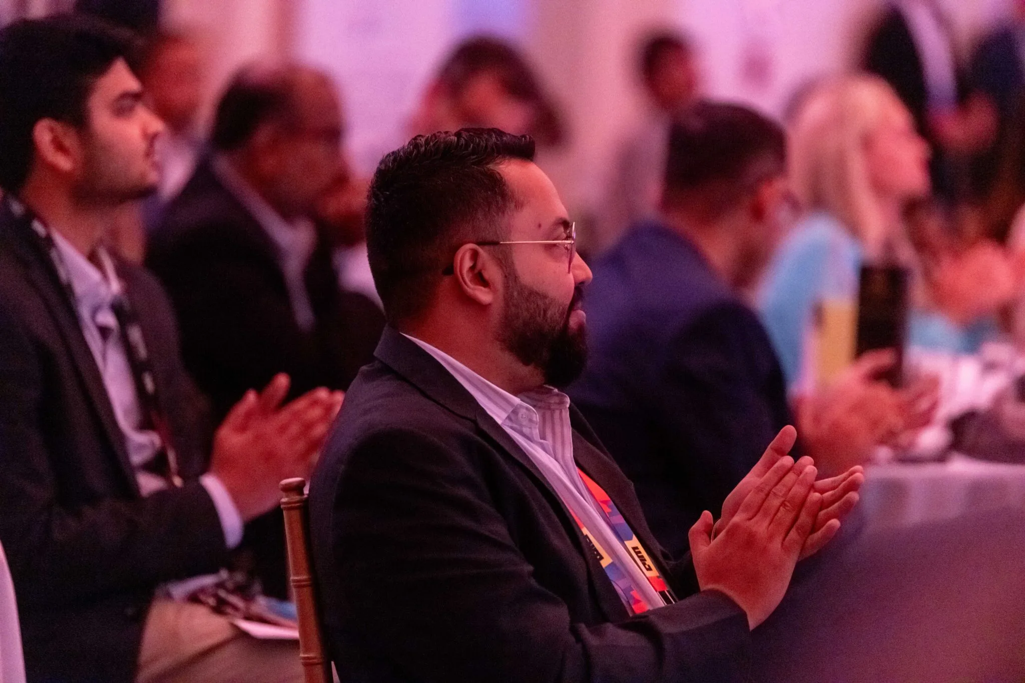 Audience clapping during event at MachineCon New York 2024