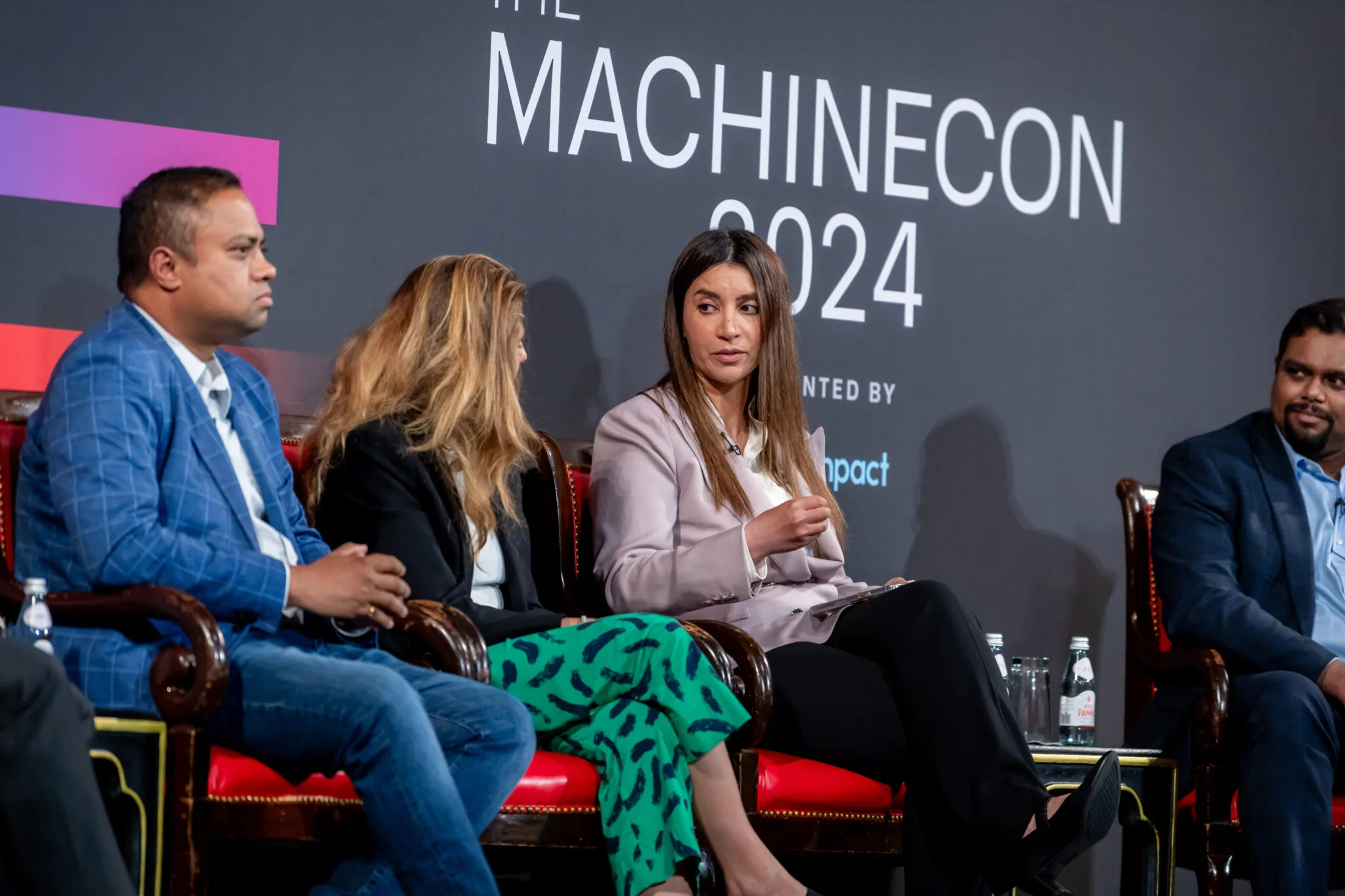 Panel discussion on main stage at MachineCon New York 2024