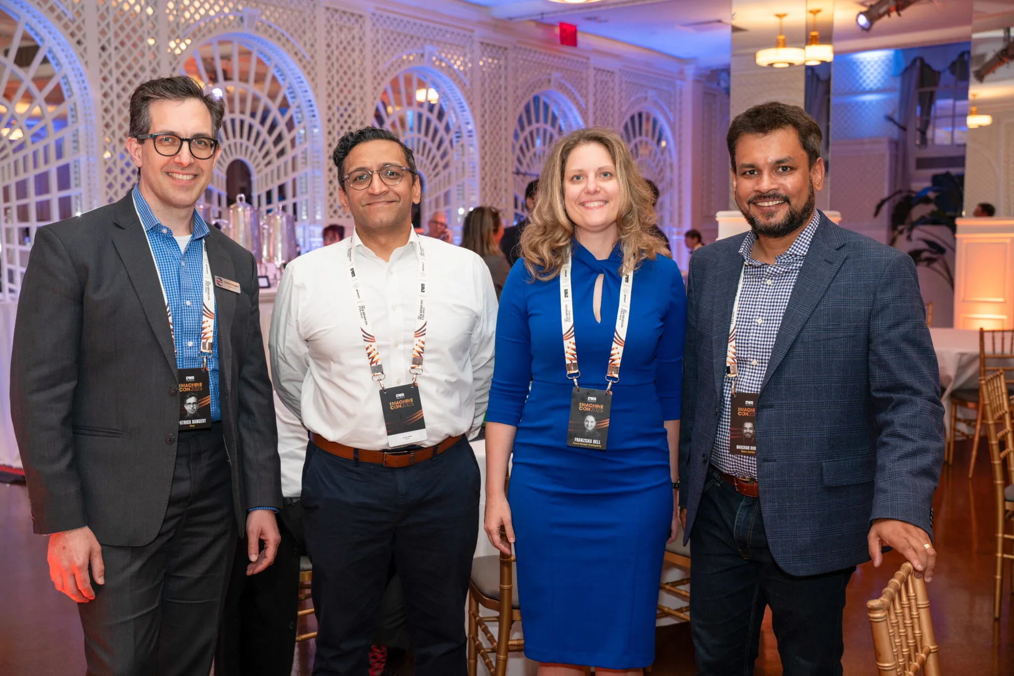 Group posing together at MachineCon New York 2025