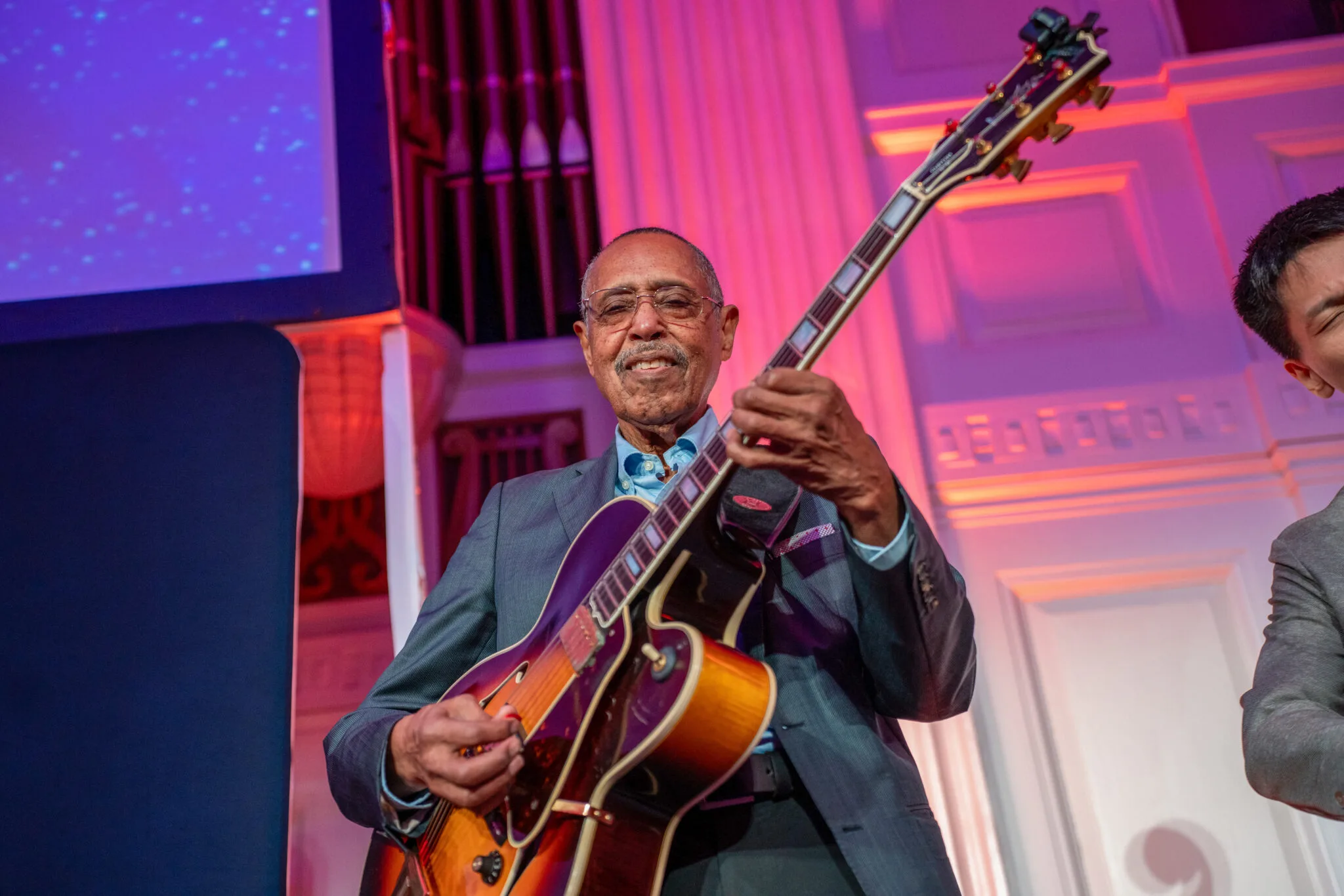 Musician performing on stage at MachineCon New York 2025