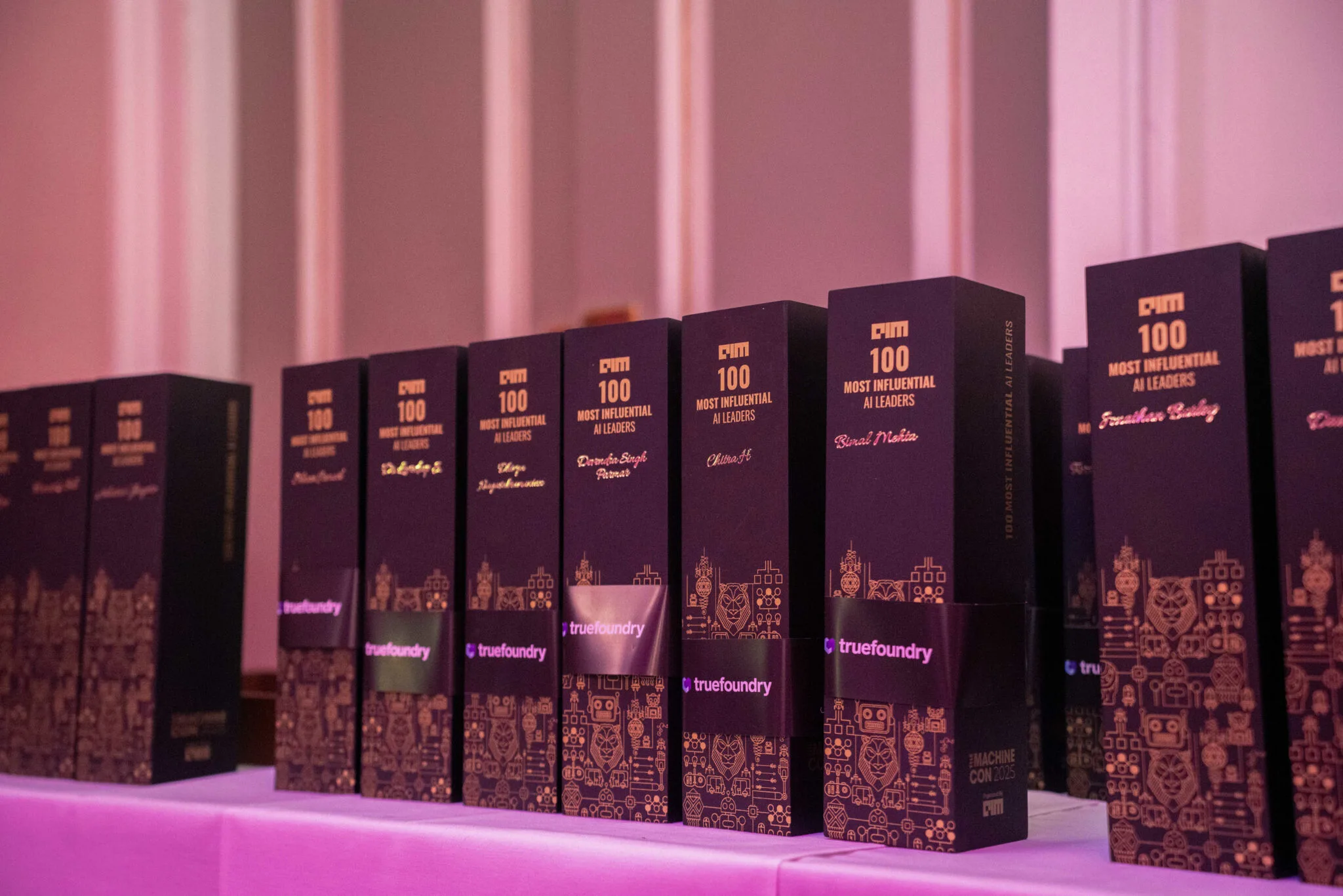 AI150 awards on display at MachineCon New York 2025
