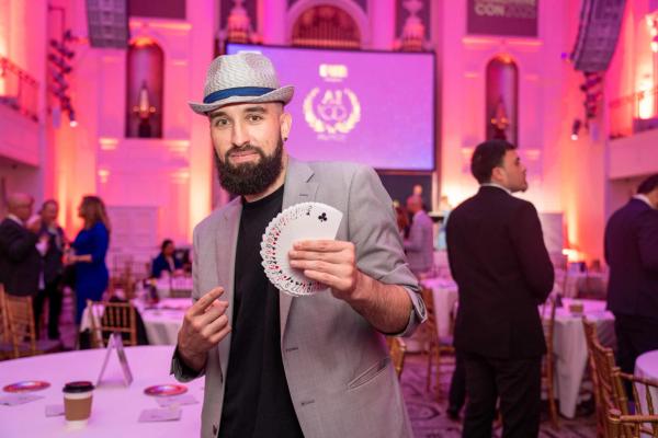 Man showing playing cards · 2025
